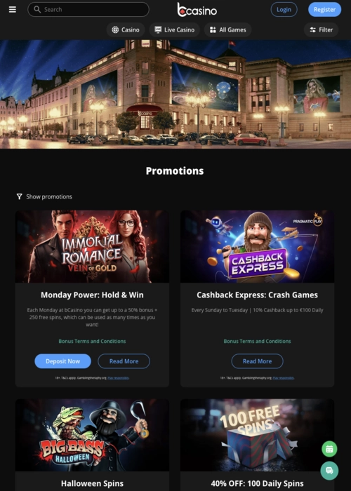 Exclusive bonus offers showcase BCasino
